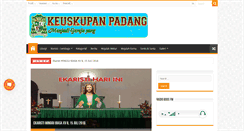 Desktop Screenshot of keuskupanpadang.org